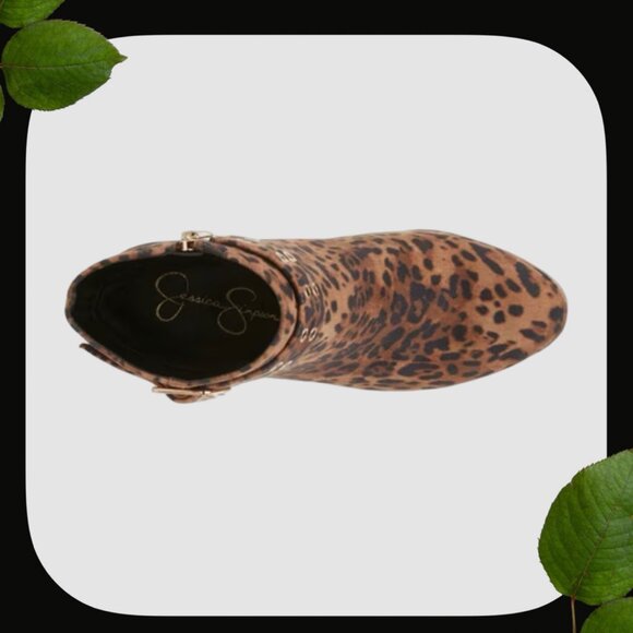 Jessica Simpson Kobanie Leopard Bootie SIZE 8 - Picture 5 of 7